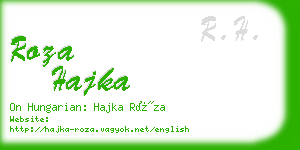 roza hajka business card